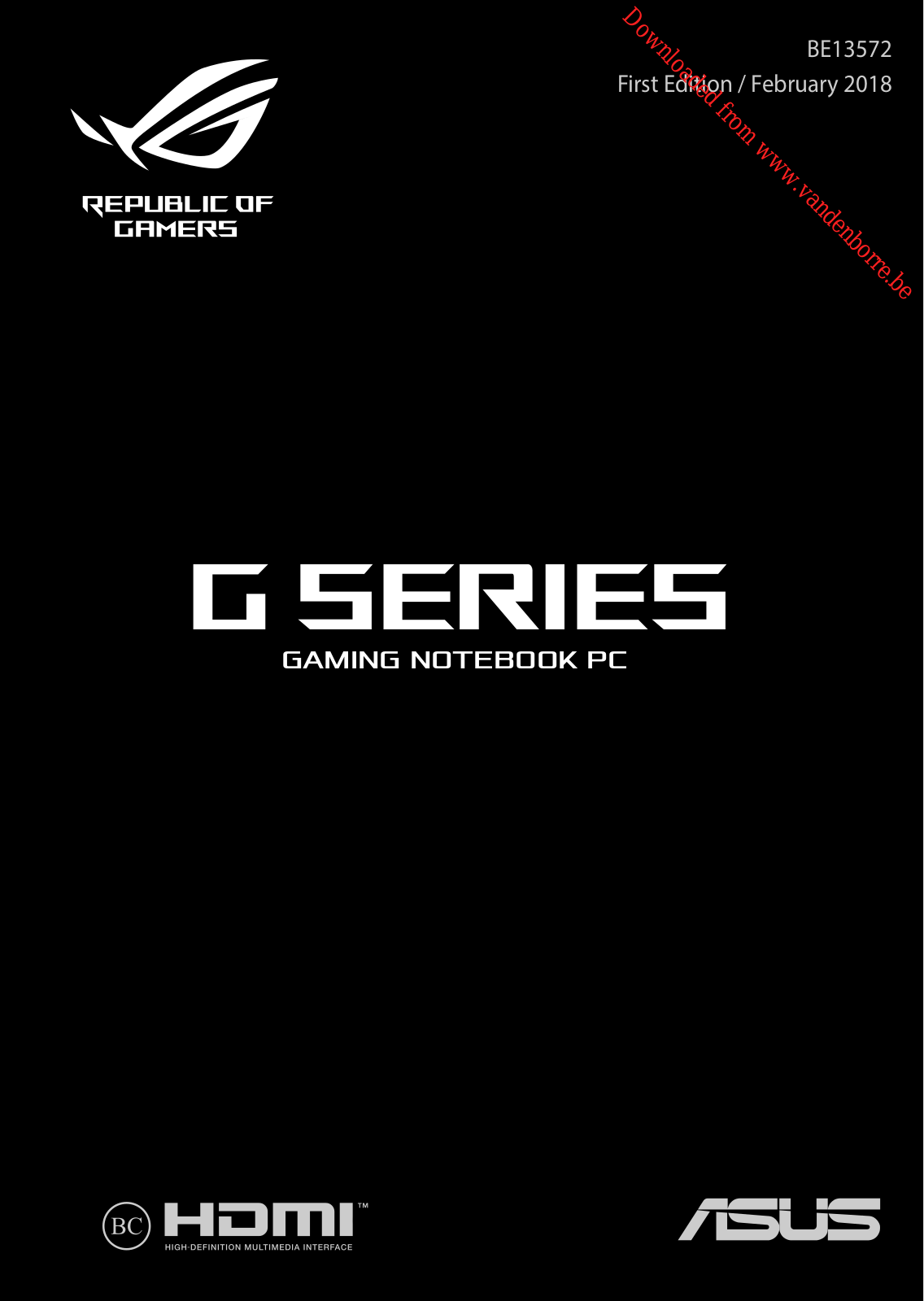 ASUS GL503GE User Manual