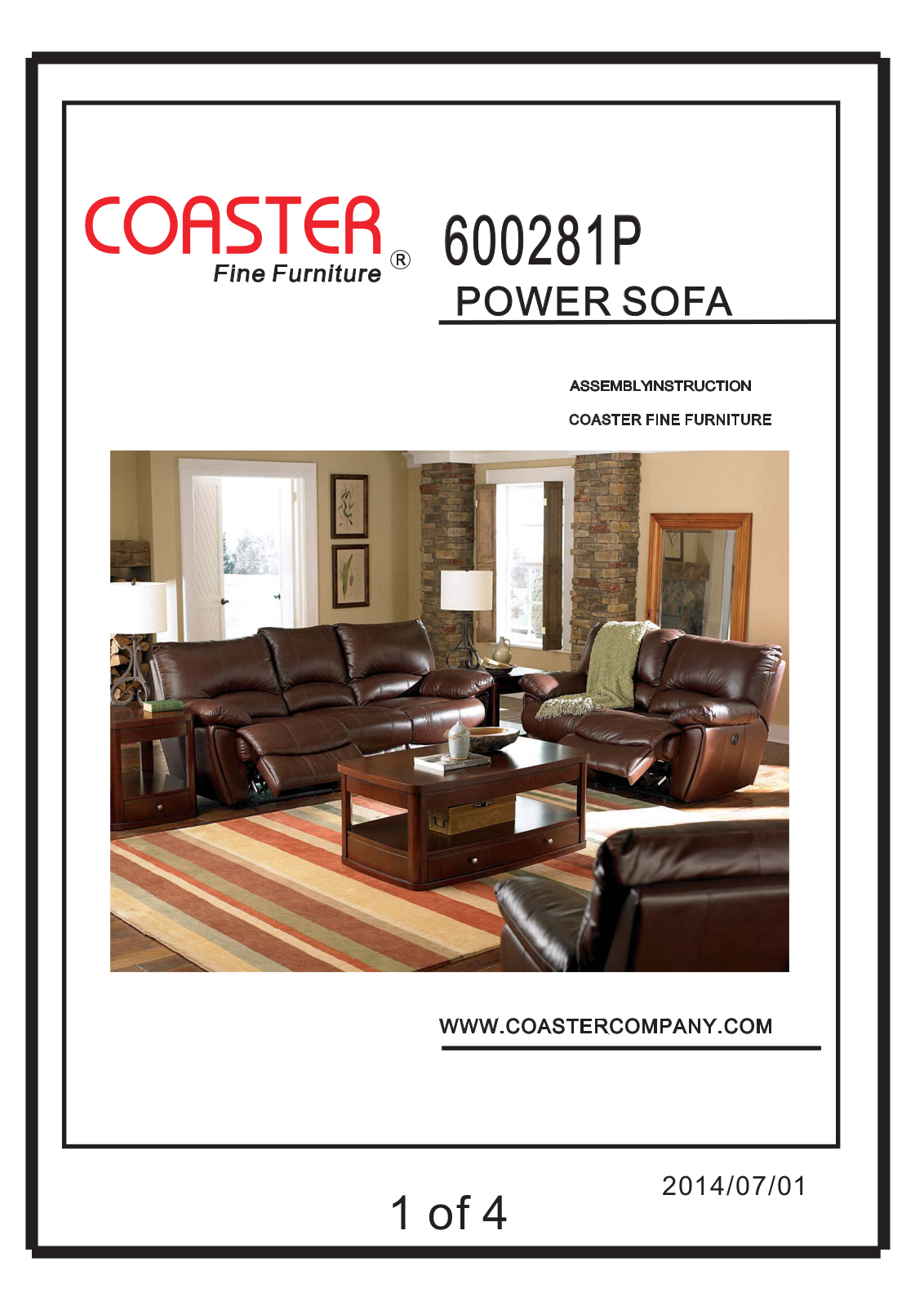 Coaster 600281P Assembly Guide - ManualMachine.com