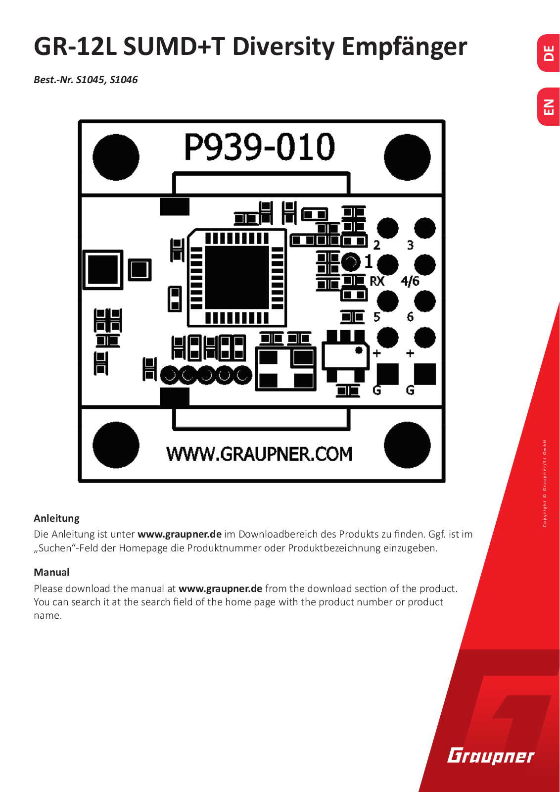 GRAUPNER 16003545 User Manual - ManualMachine.com