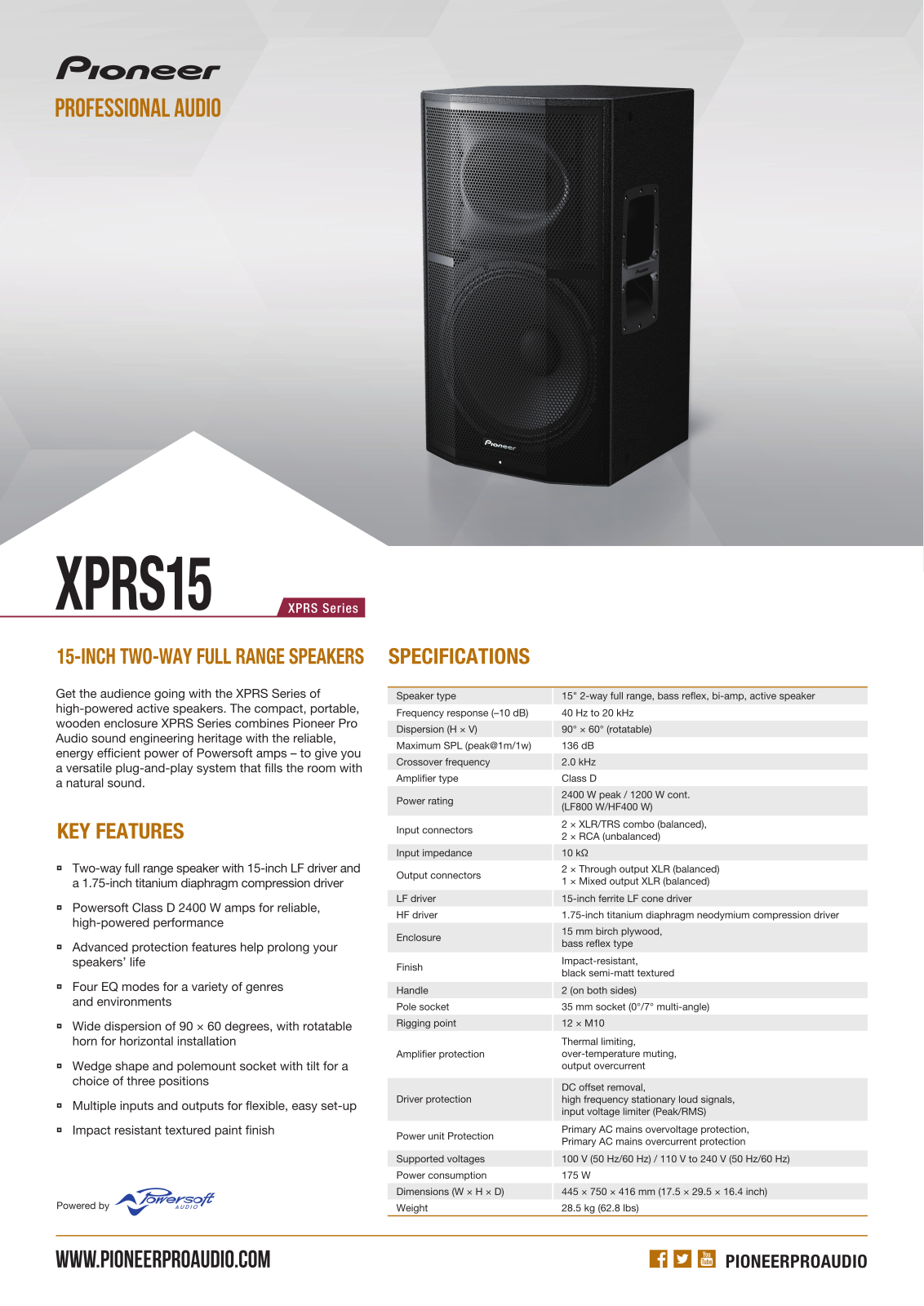 Pioneer XPRS-15 User Manual