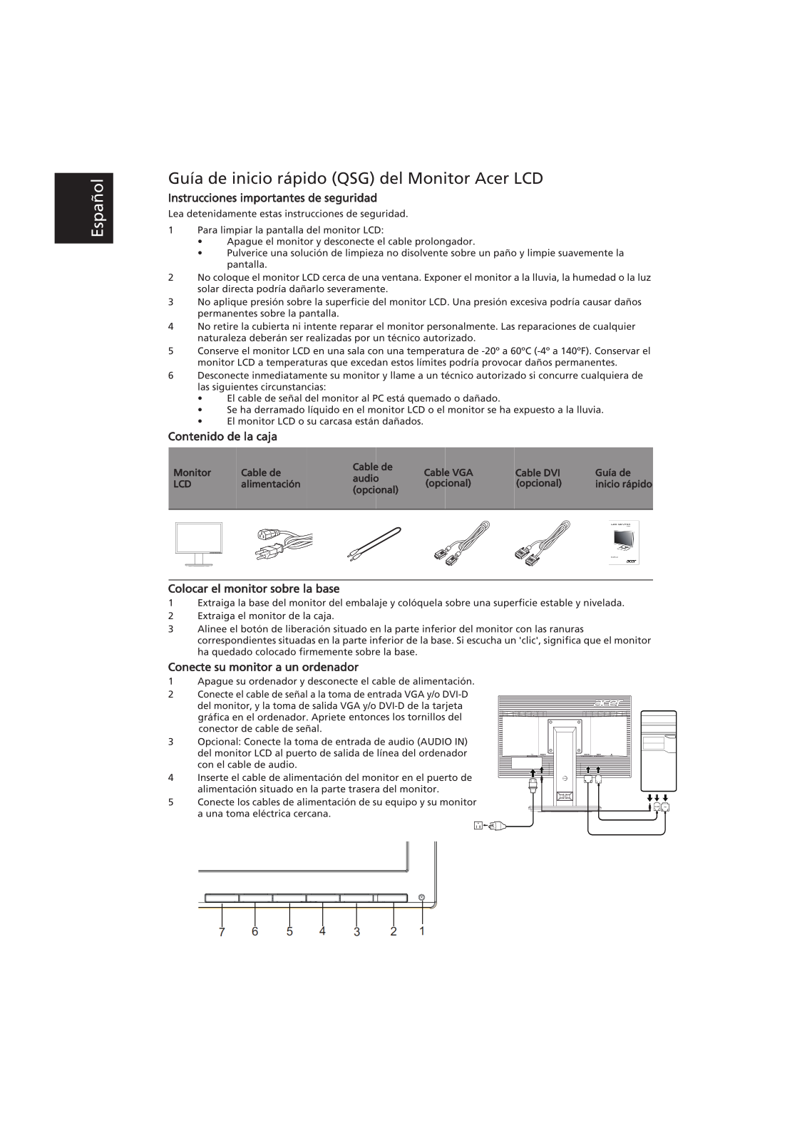 Acer B196WL User Manual