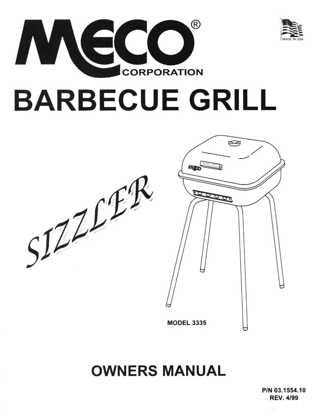 Meco SIZZLER 3335 User Manual