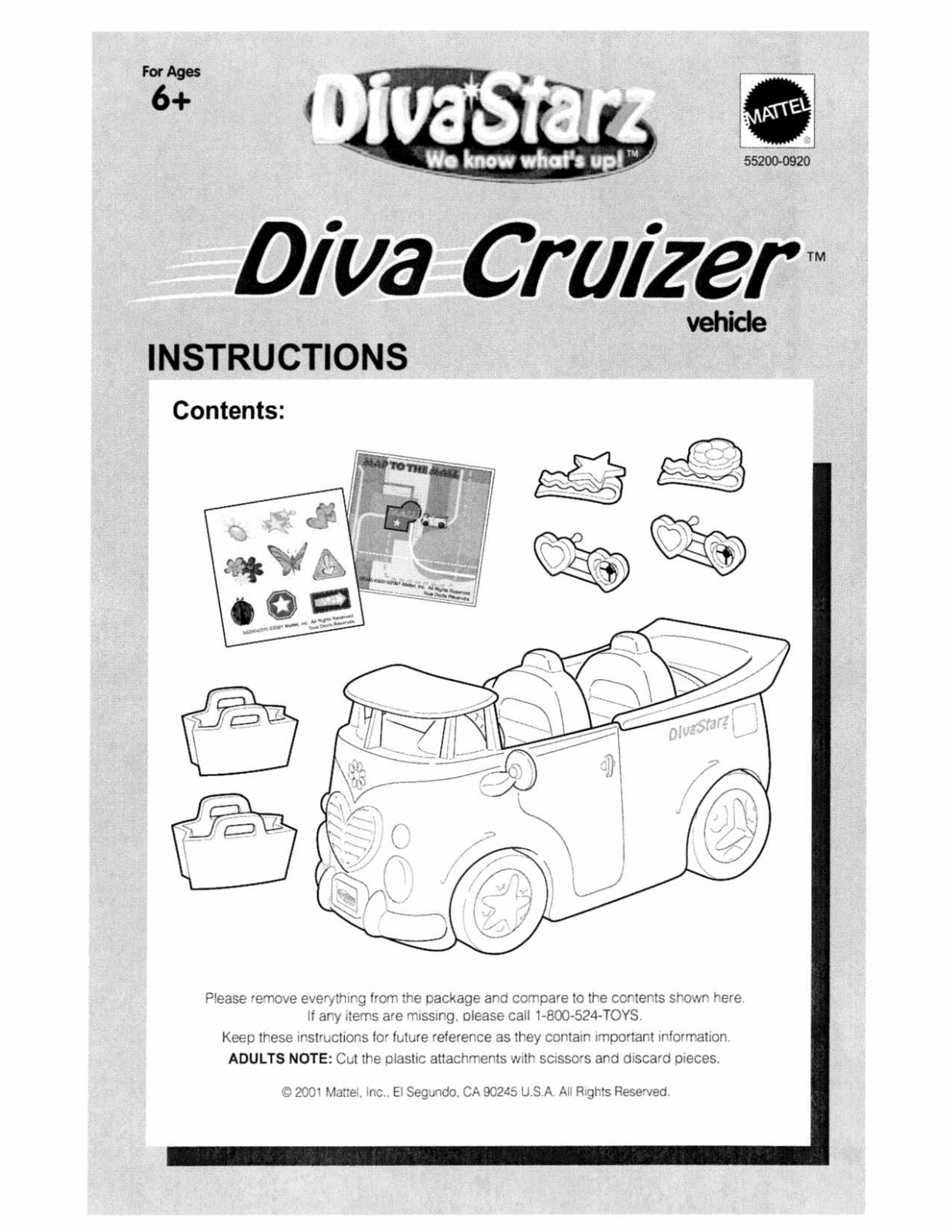 Mattel DIVA STARZ 55200-0920 User Manual