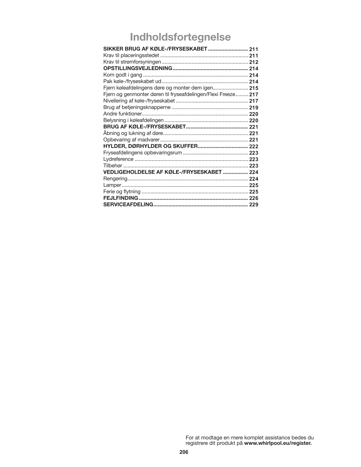 WHIRLPOOL WQ9 U1L User Manual