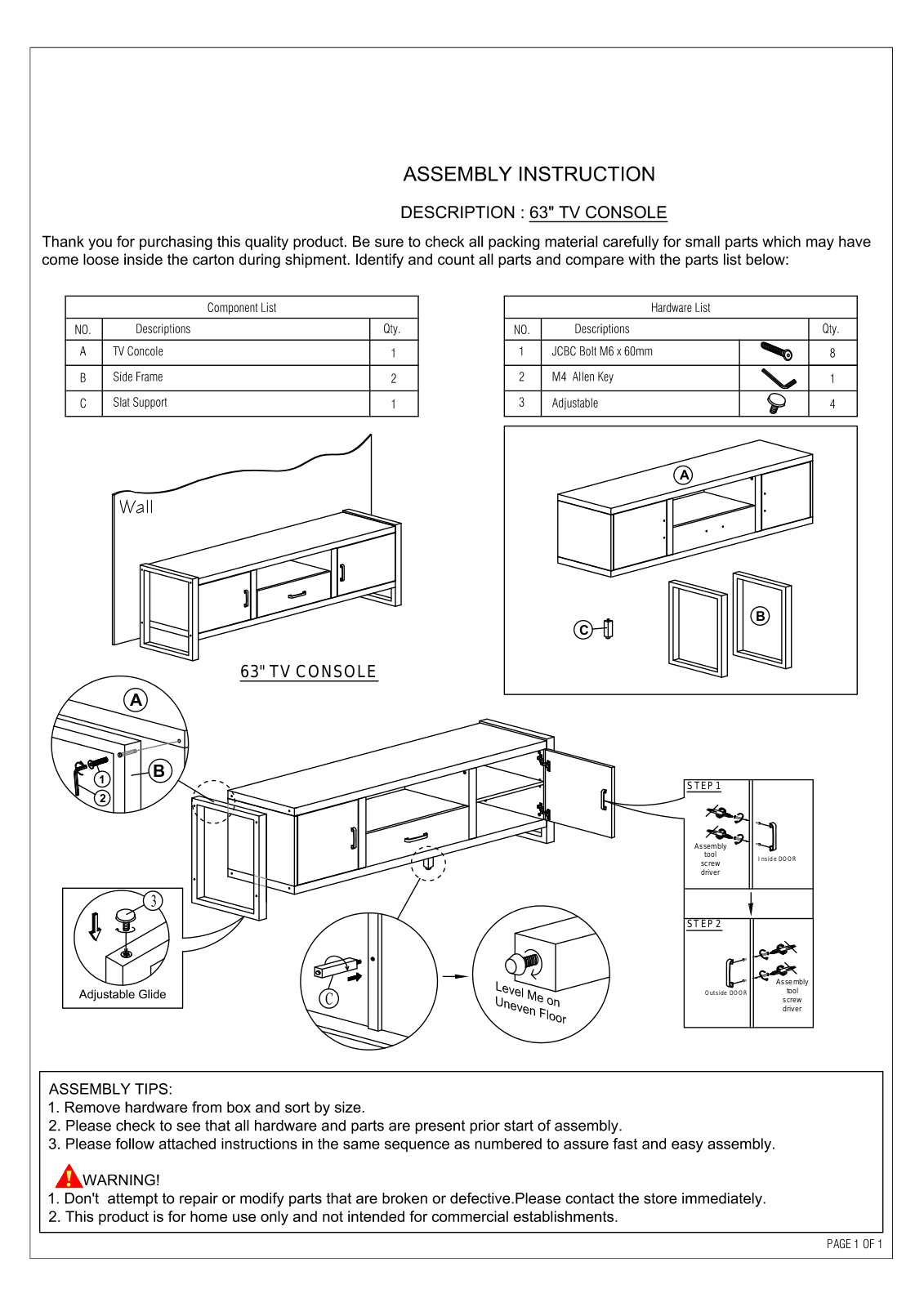 Foundstone UNRS6746 Installation & Assembly - ManualMachine.com