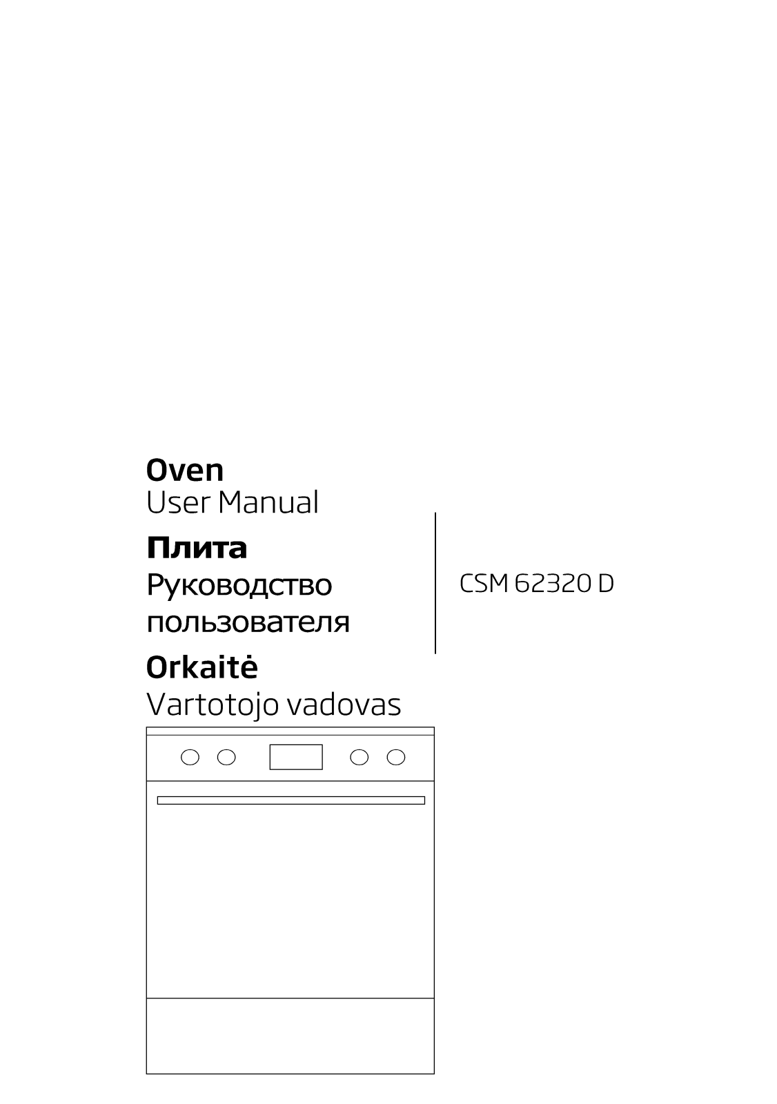 Beko CSM62320D User manual