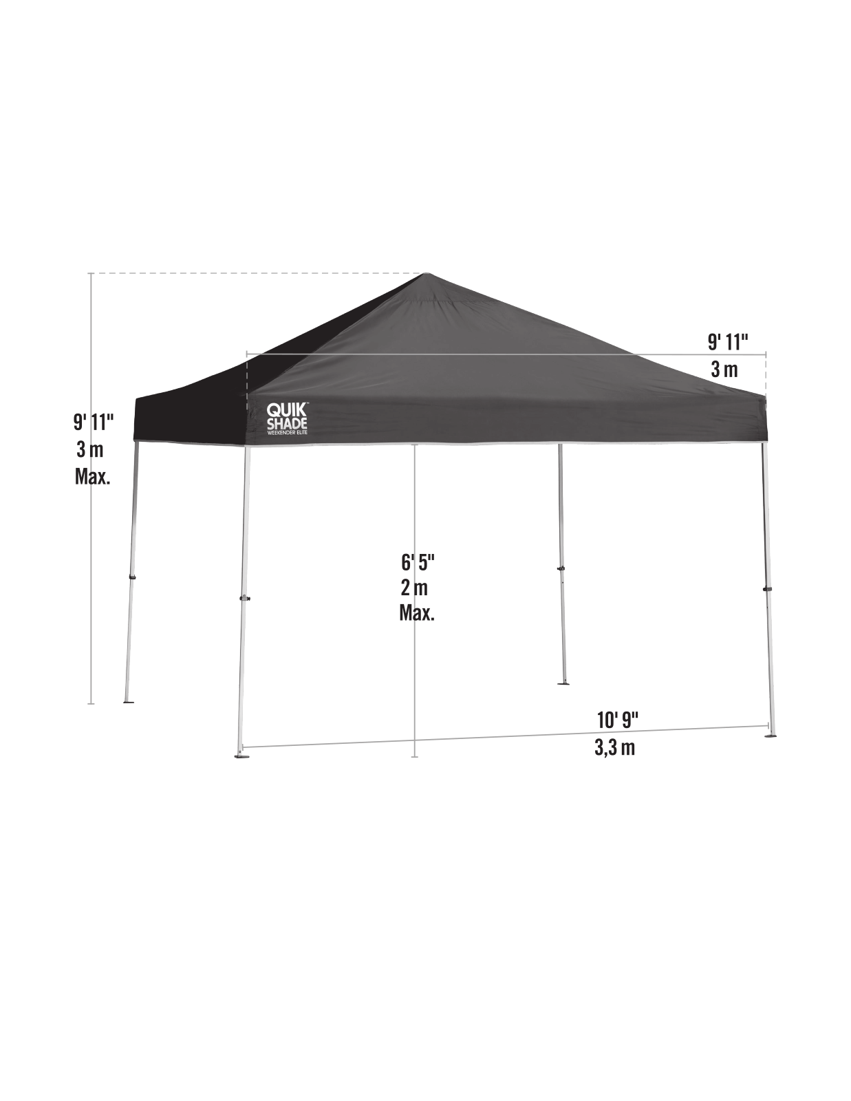 QuikShade BSP1253 Dimensions - ManualMachine.com