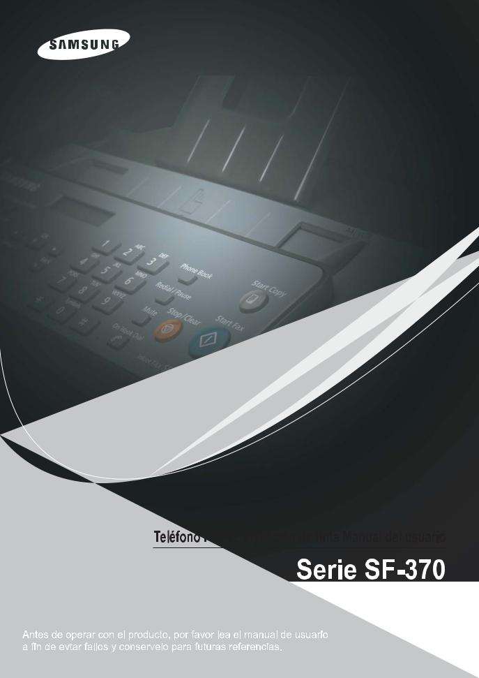 Samsung SF-370 User Manual