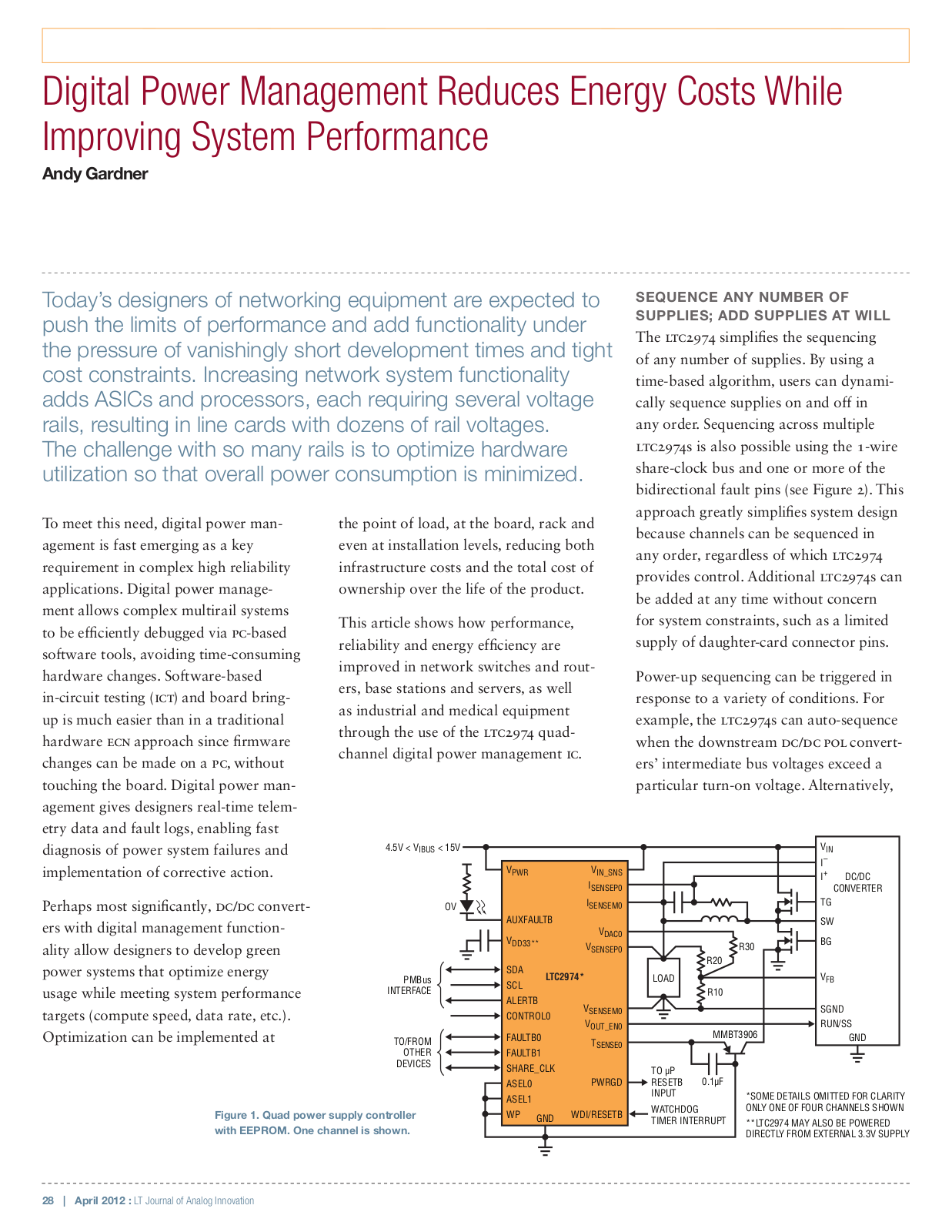 LINEAR TECHNOLOGY LTC2974 Technical data