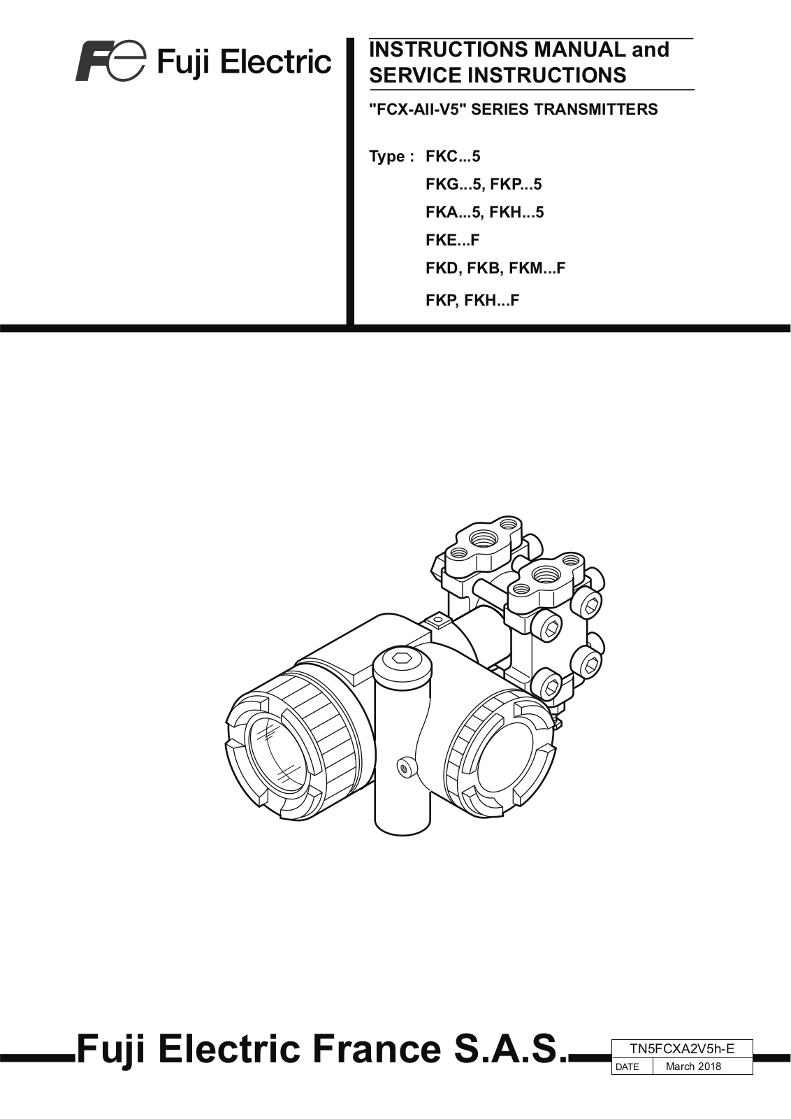 Fuji Electric FKA...5 series, FKC...5 series, FKH...5 series, FKE...F series, FKD series Instructions Manual And Service Instructions