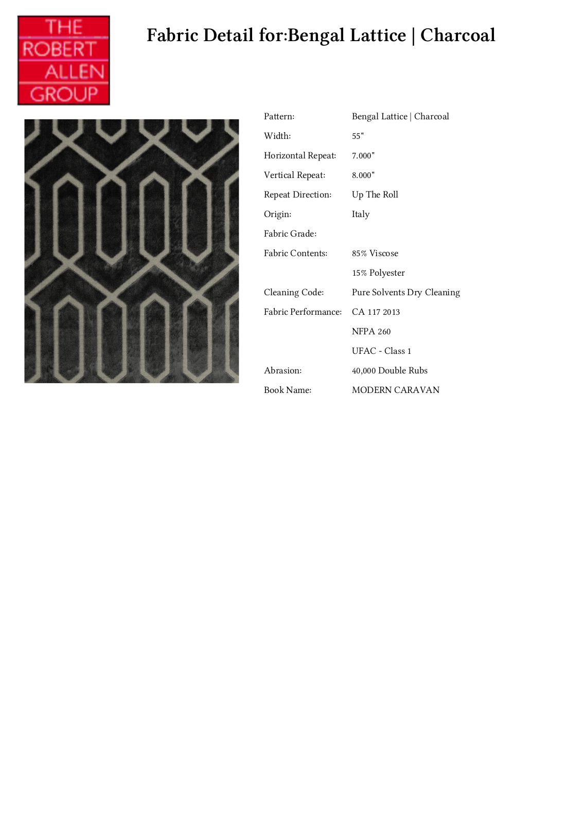 Robert Allen RALF1580 Specifications - ManualMachine.com