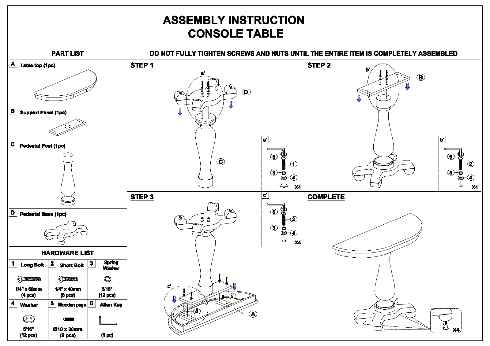 Birch Lane™ W000366153 Assembly Instructions - ManualMachine.com