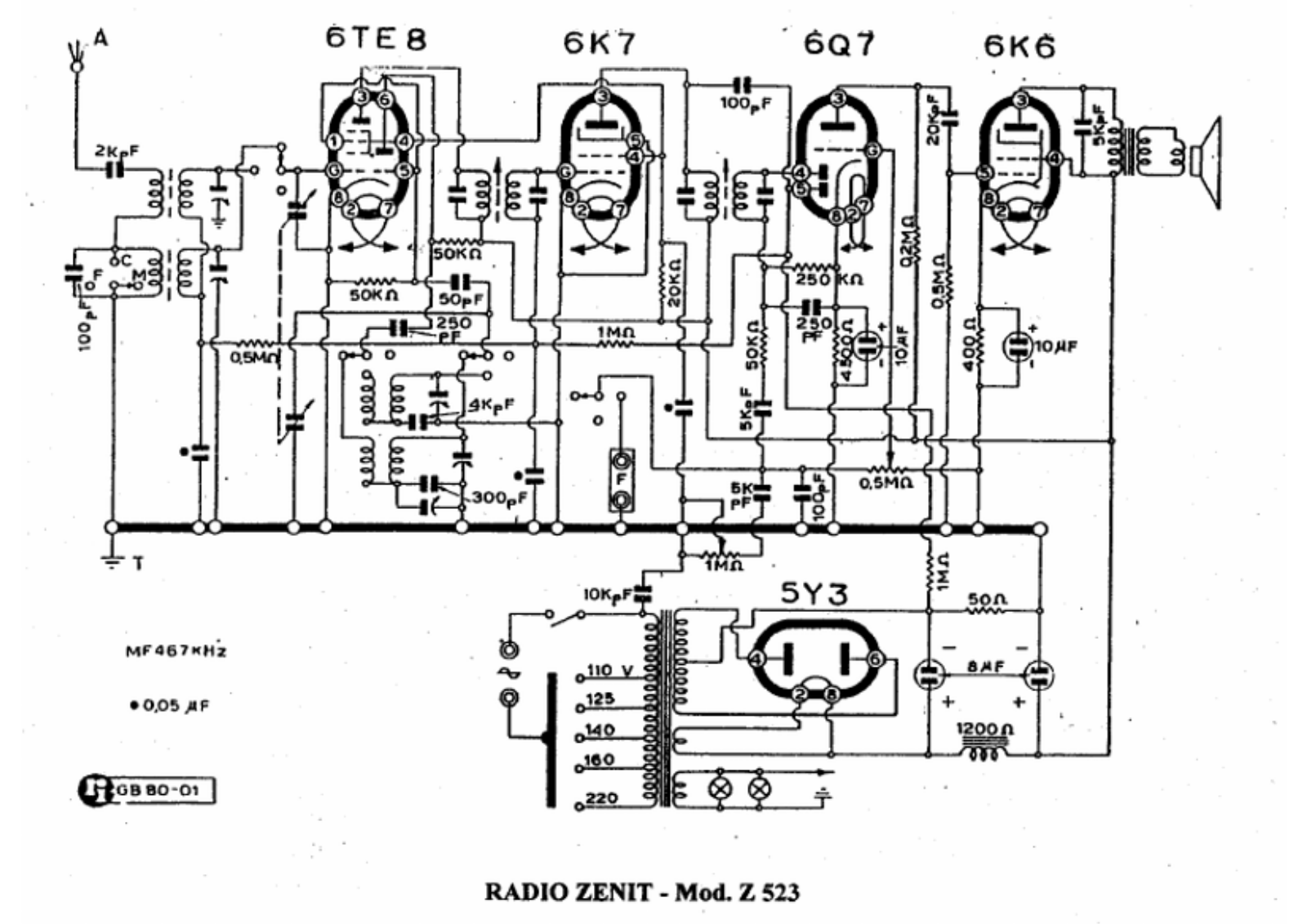 Zenit z523 schematic