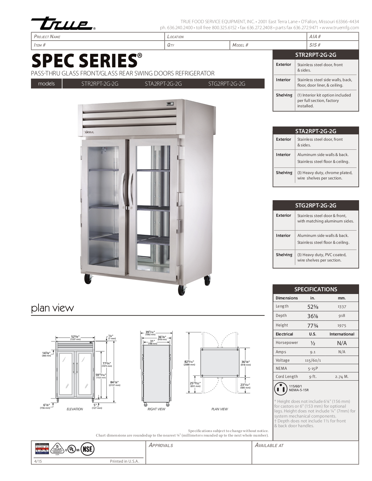 True STA2RPT-2G-2G User Manual