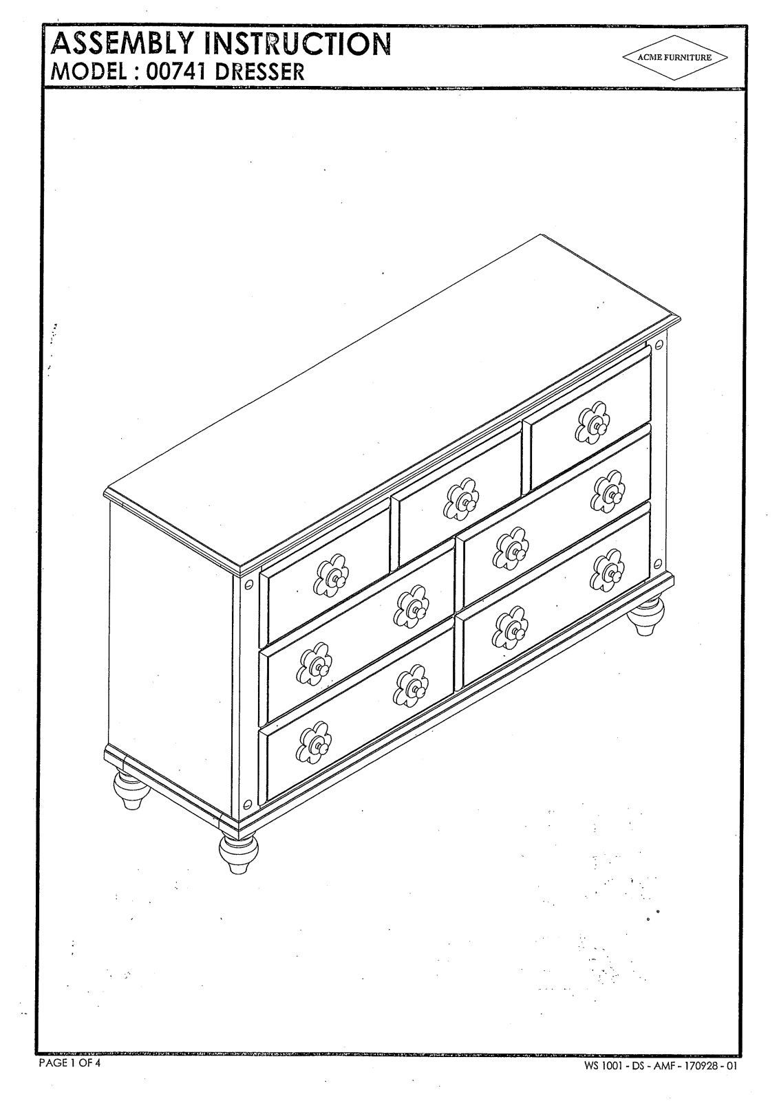 Acme Furniture 00741 User Manual