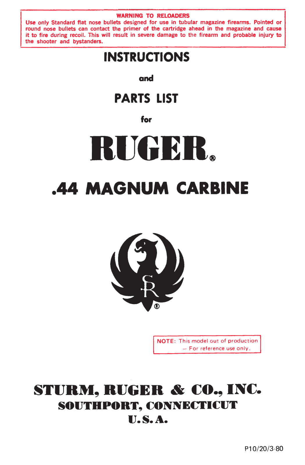 ruger 44 om User Guide