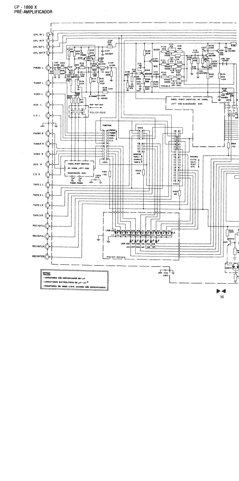 Cygnus CP1800X Schematic