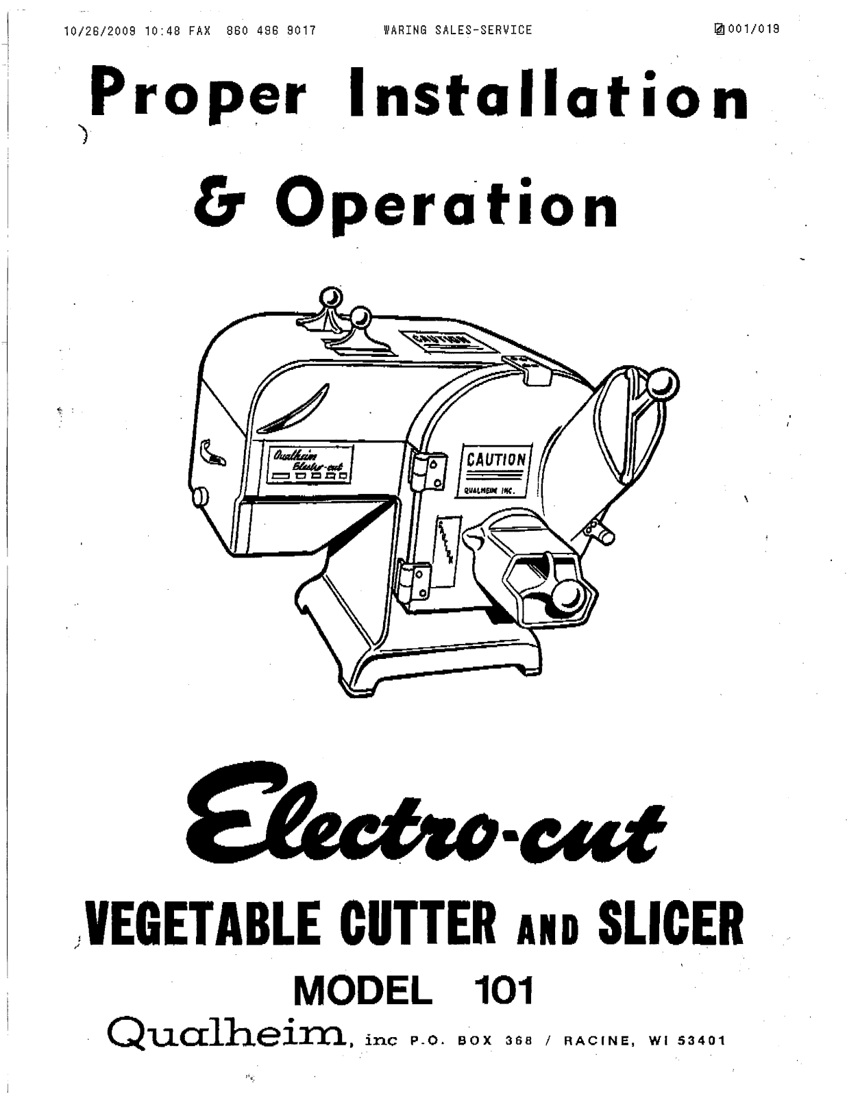 Qualheim 101 User Manual