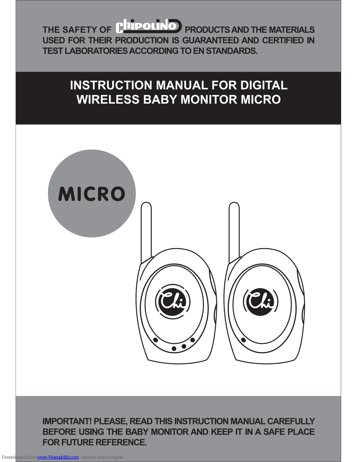 Chipolino Micro Instruction Manual - ManualMachine.com