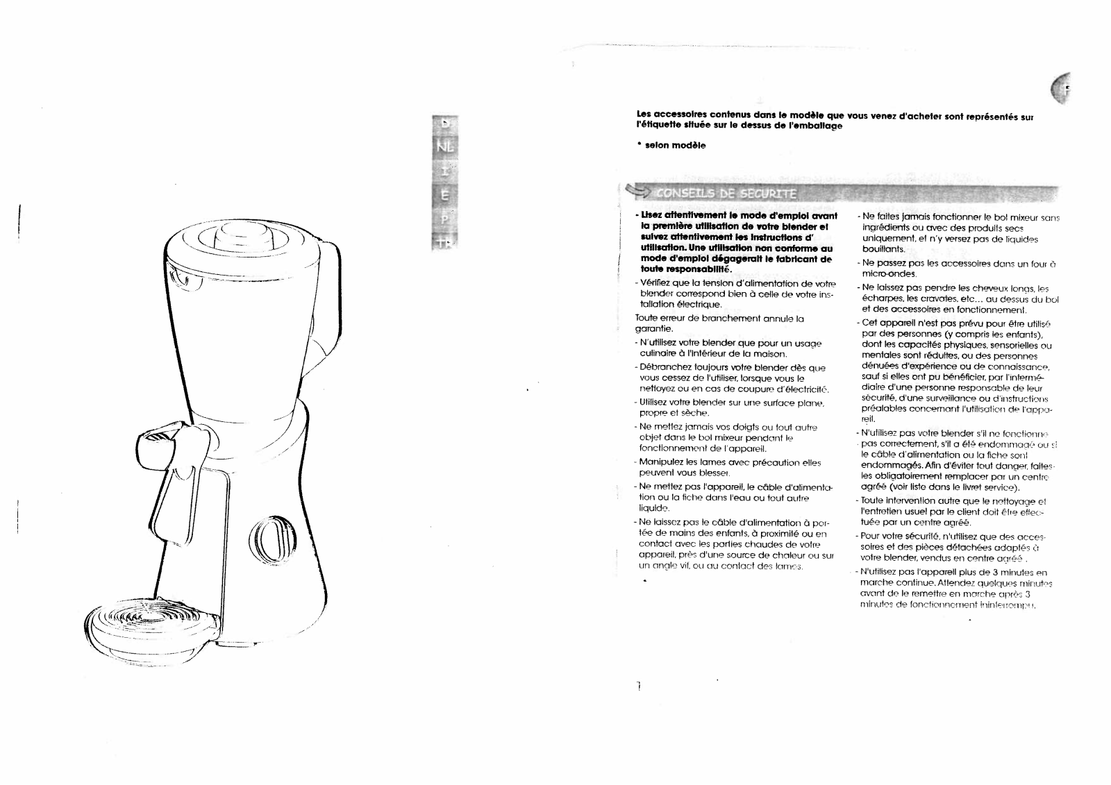 MOULINEX DIRECT SERVE User Manual