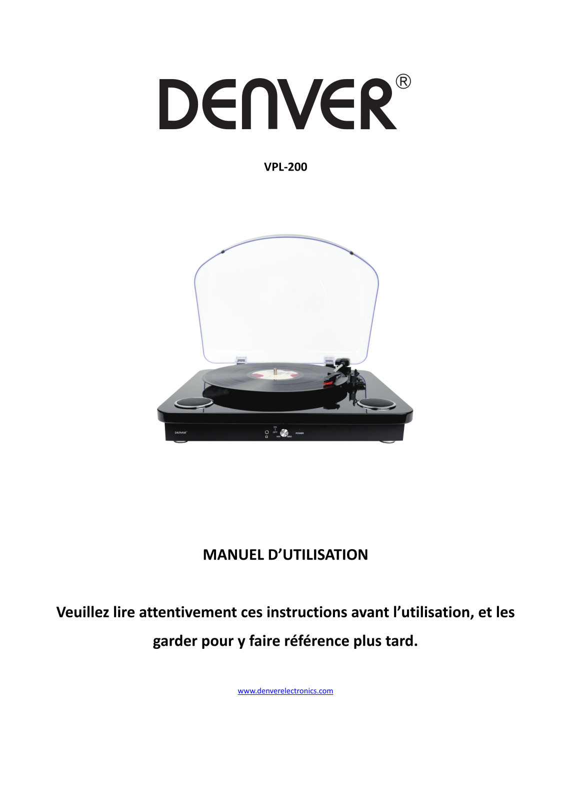 DENVER VPL-200 User Manual