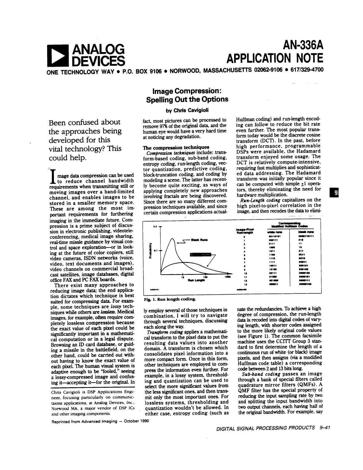 ANALOG DEVICES AN-336A Service Manual