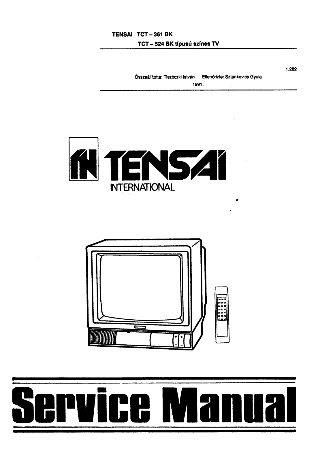 Tensai TCT361BK, TCT524BK Schematic