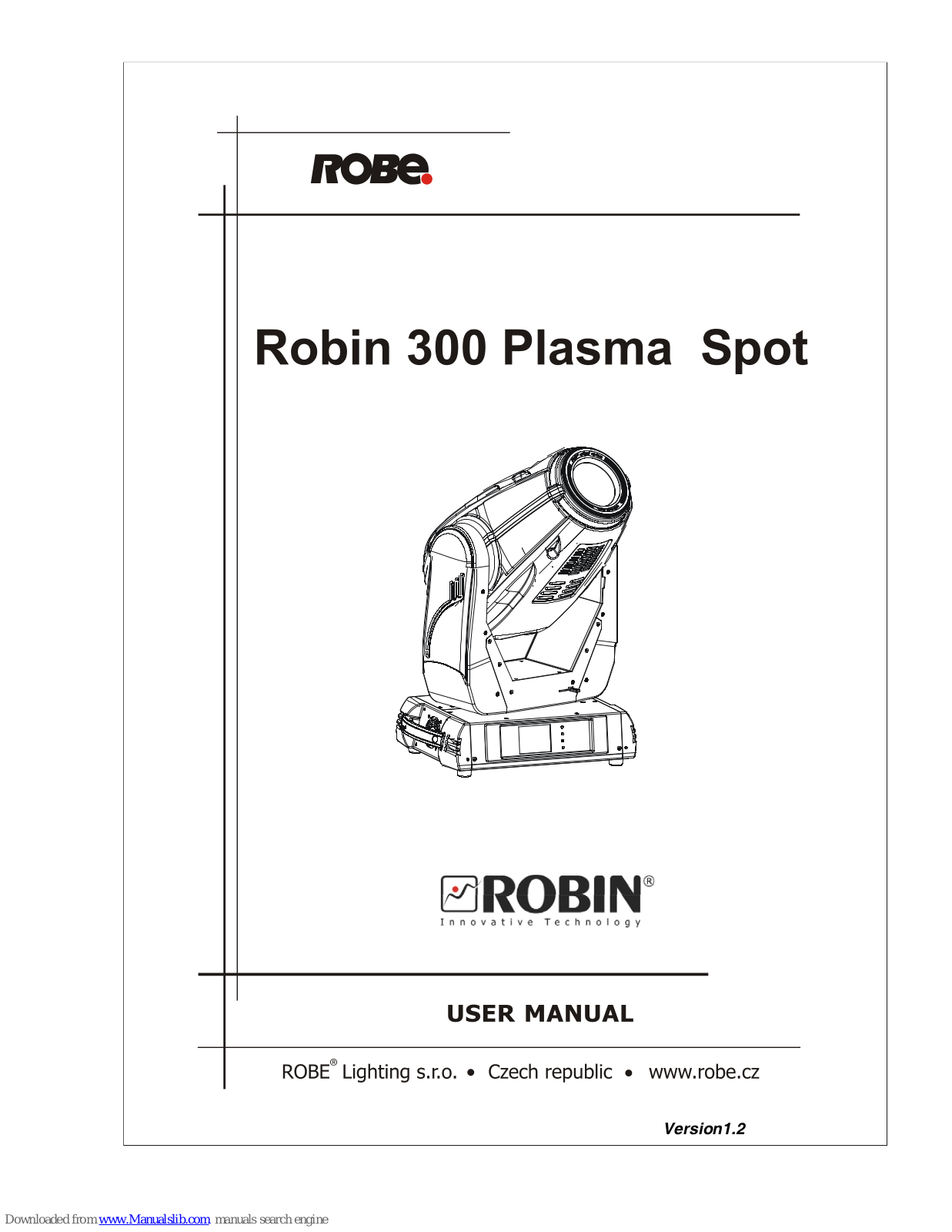 Robin 300 Plasma Spot User Manual