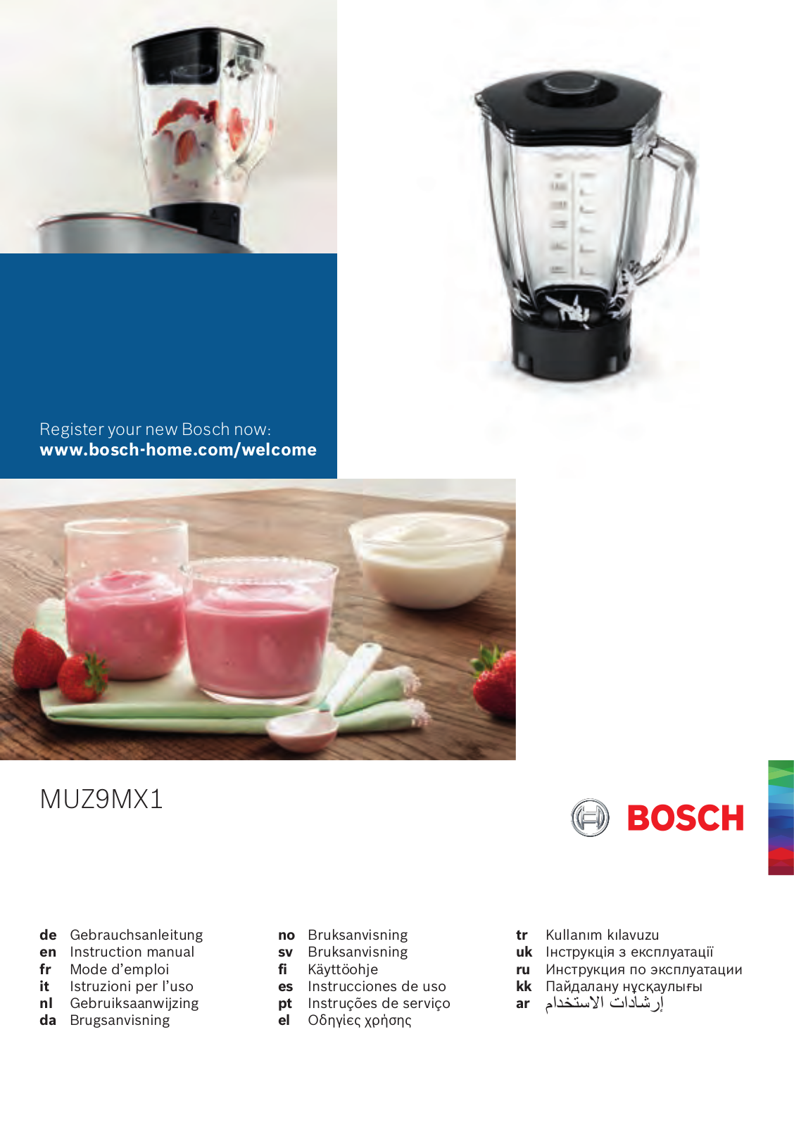 Bosch MUZ9MX1 User Manual