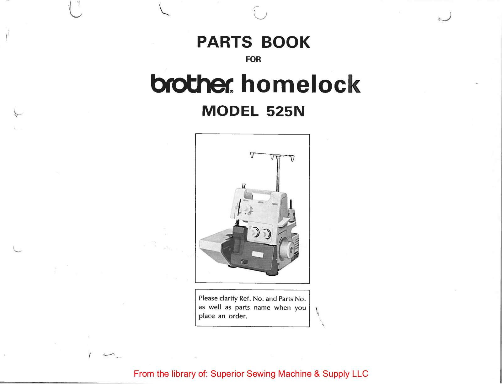 Brother 525N Manual