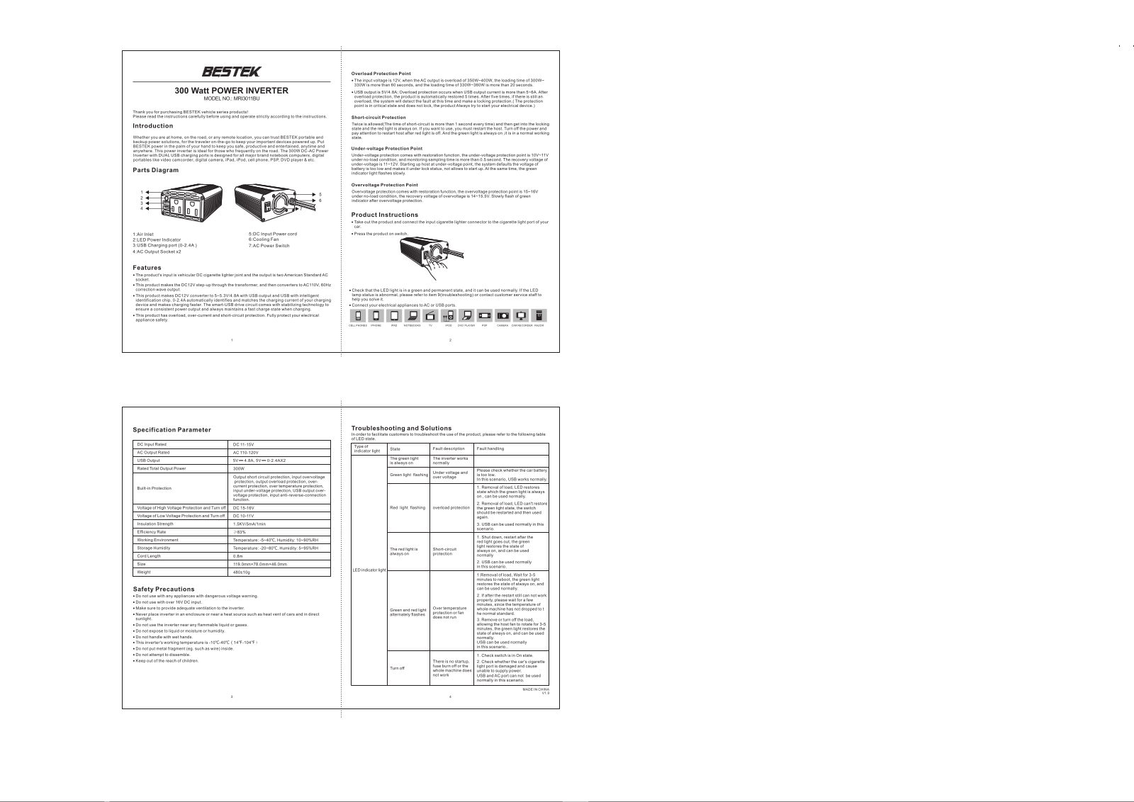 Bestek MRI3011BU User Manual