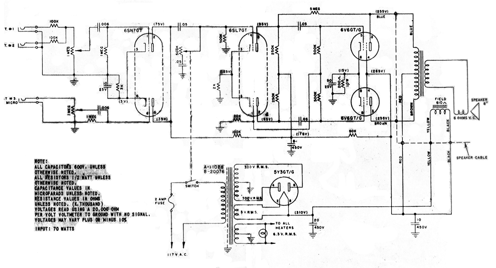 Harmony h200 schematic