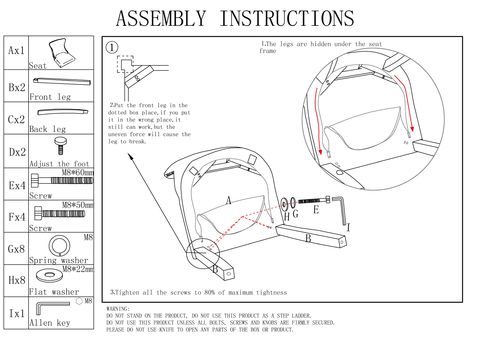 Aoche ACHE1793 Installation & Assembly - ManualMachine.com