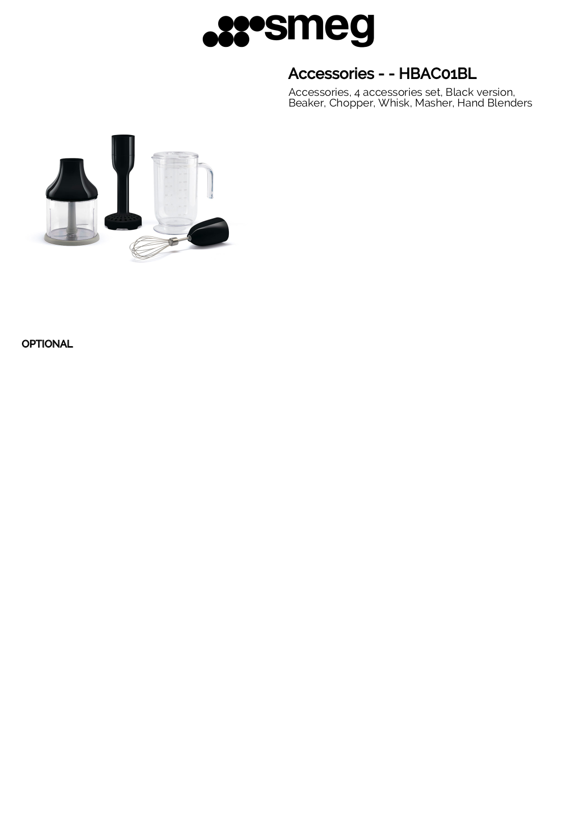 Smeg HBAC01BL User Manual