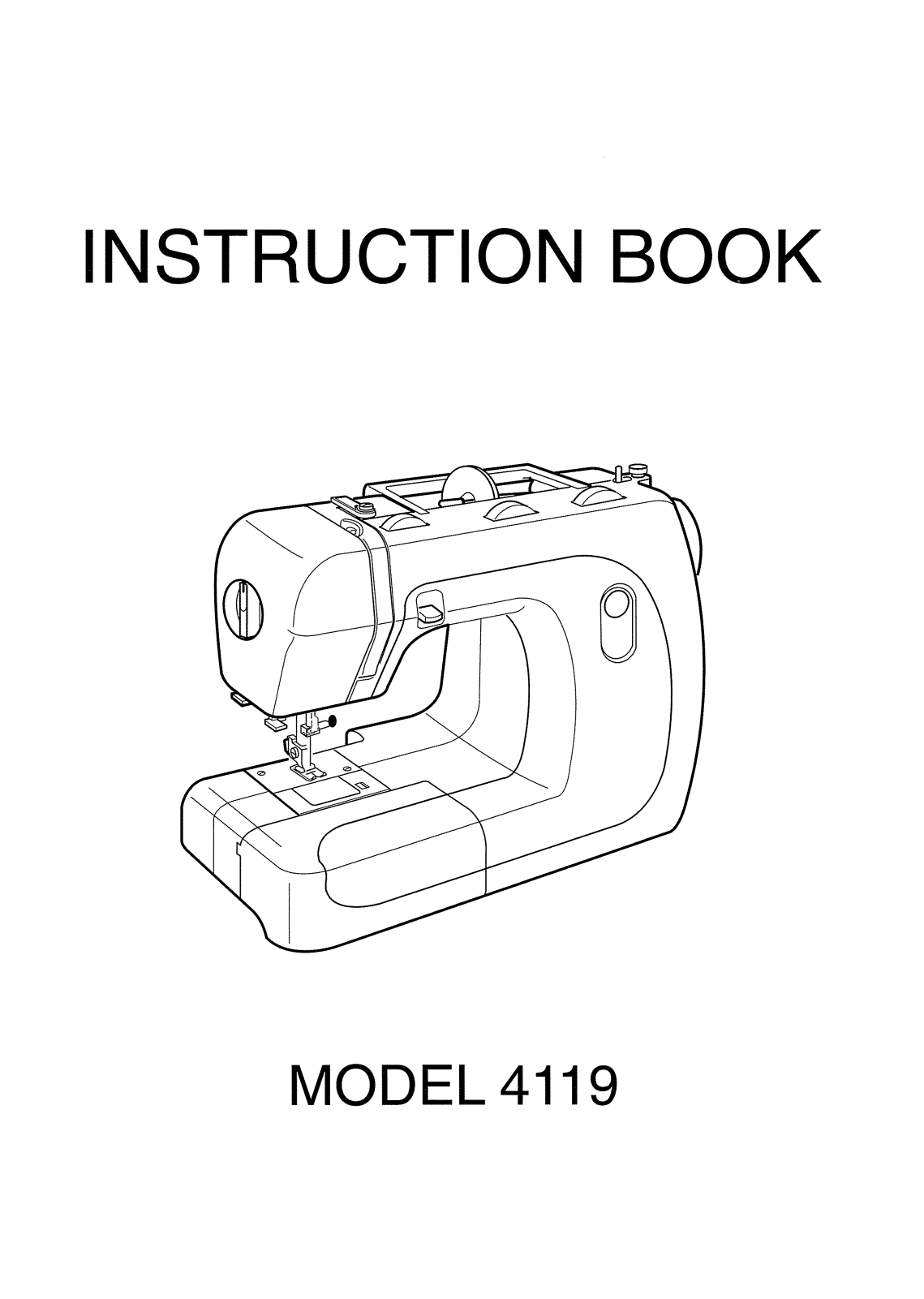 Janome 4119 Instruction Manual