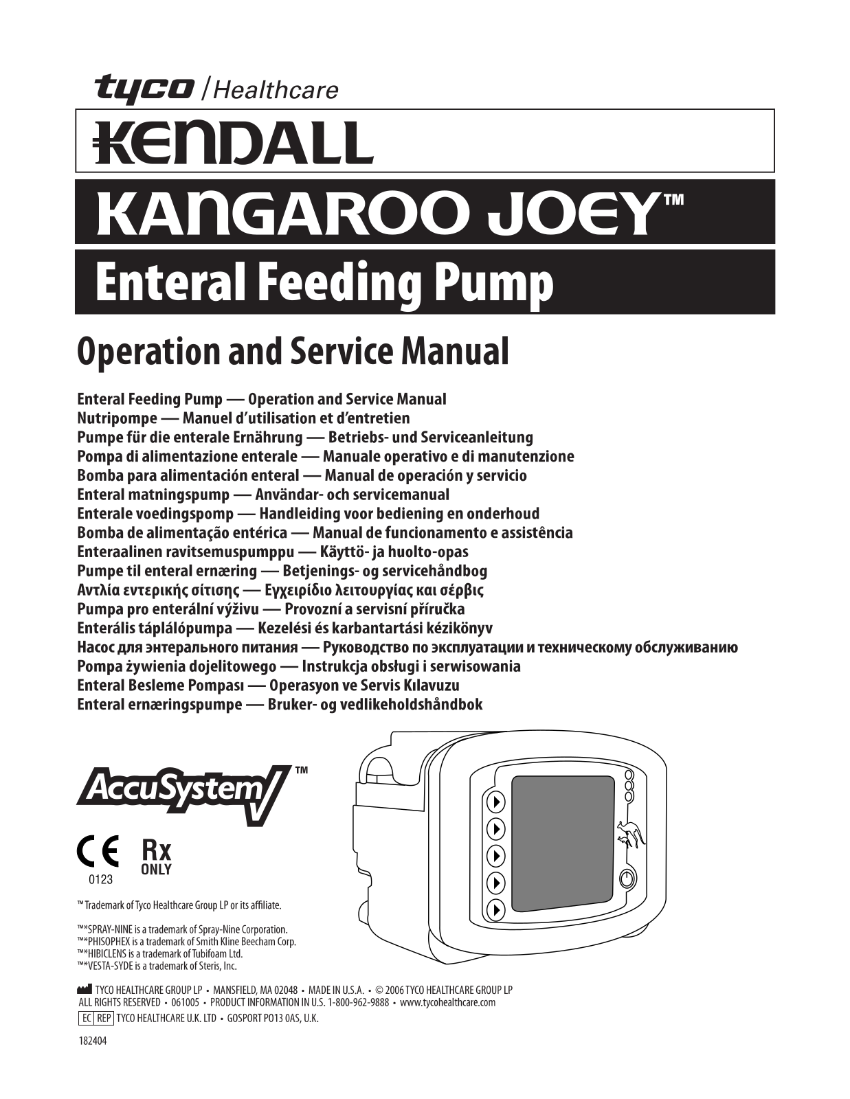 tyco KENDALL KANGAROO JOEY User Manual