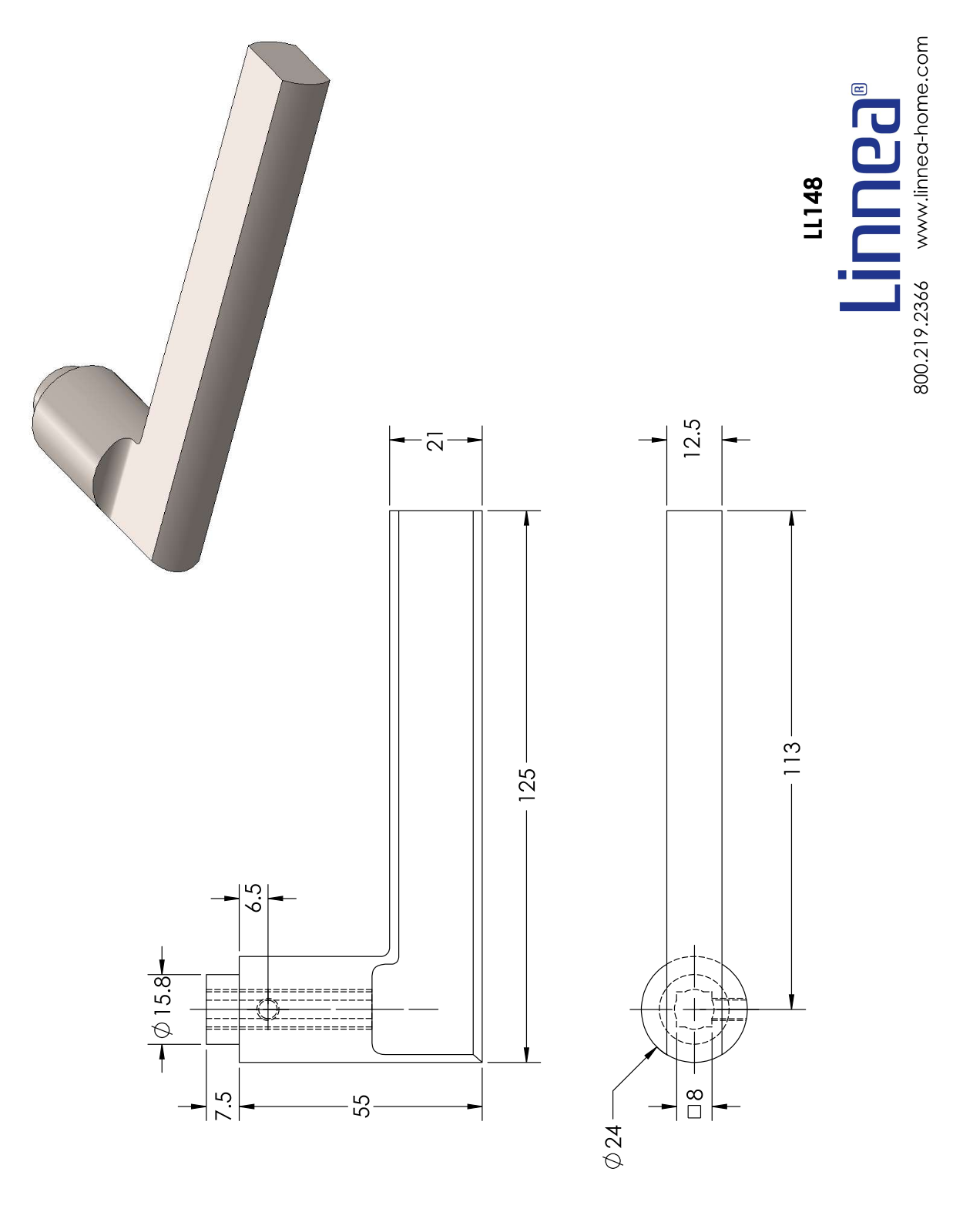 Linnea LNNE2529 Dimensions - ManualMachine.com
