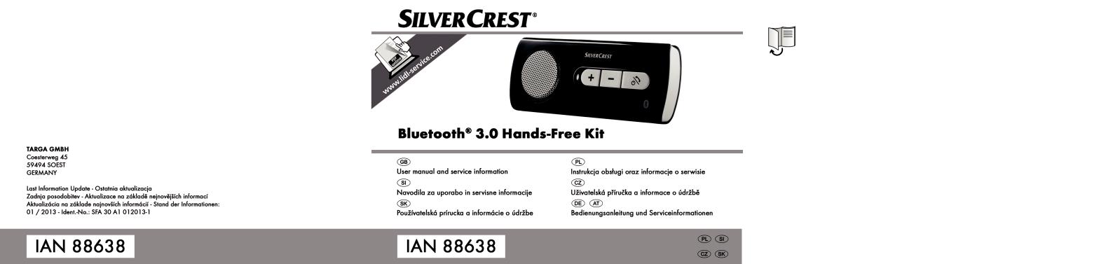 Silvercrest SFA 30 A1 User Manual
