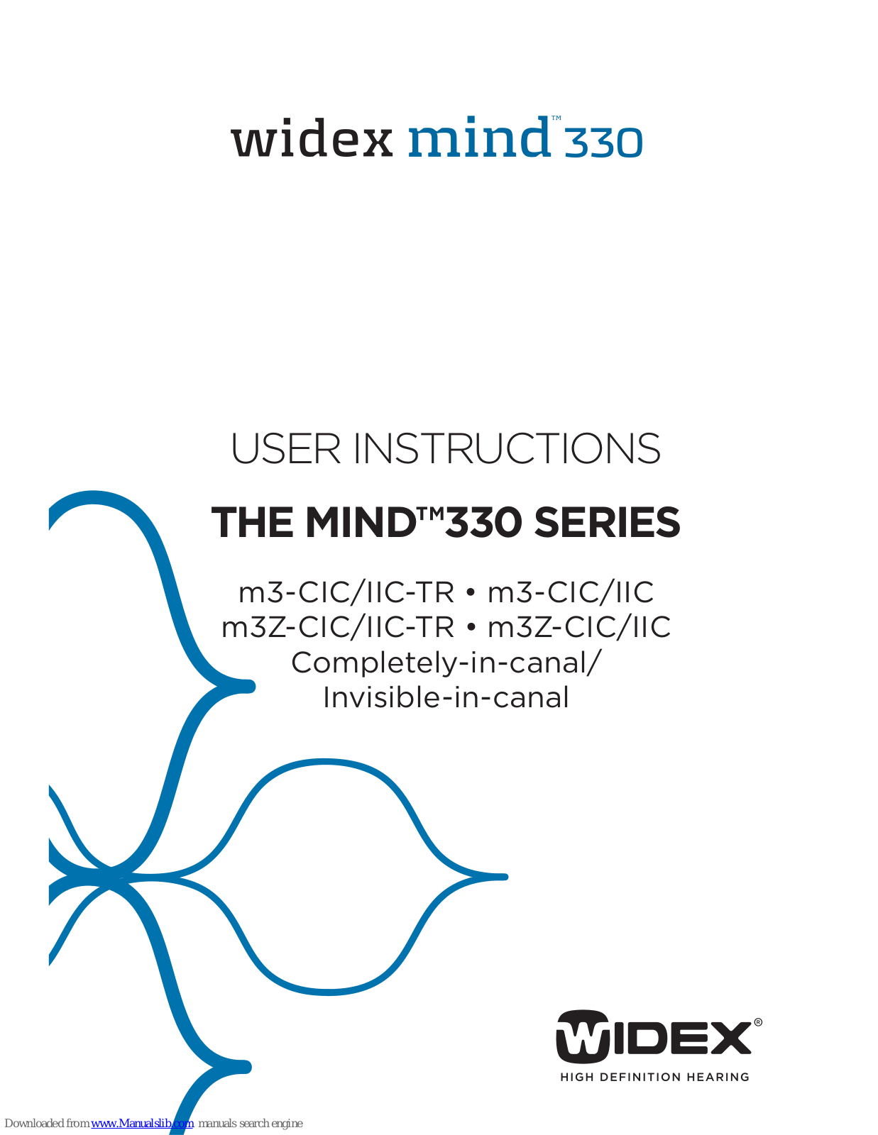 Widex m3-CIC User Instructions