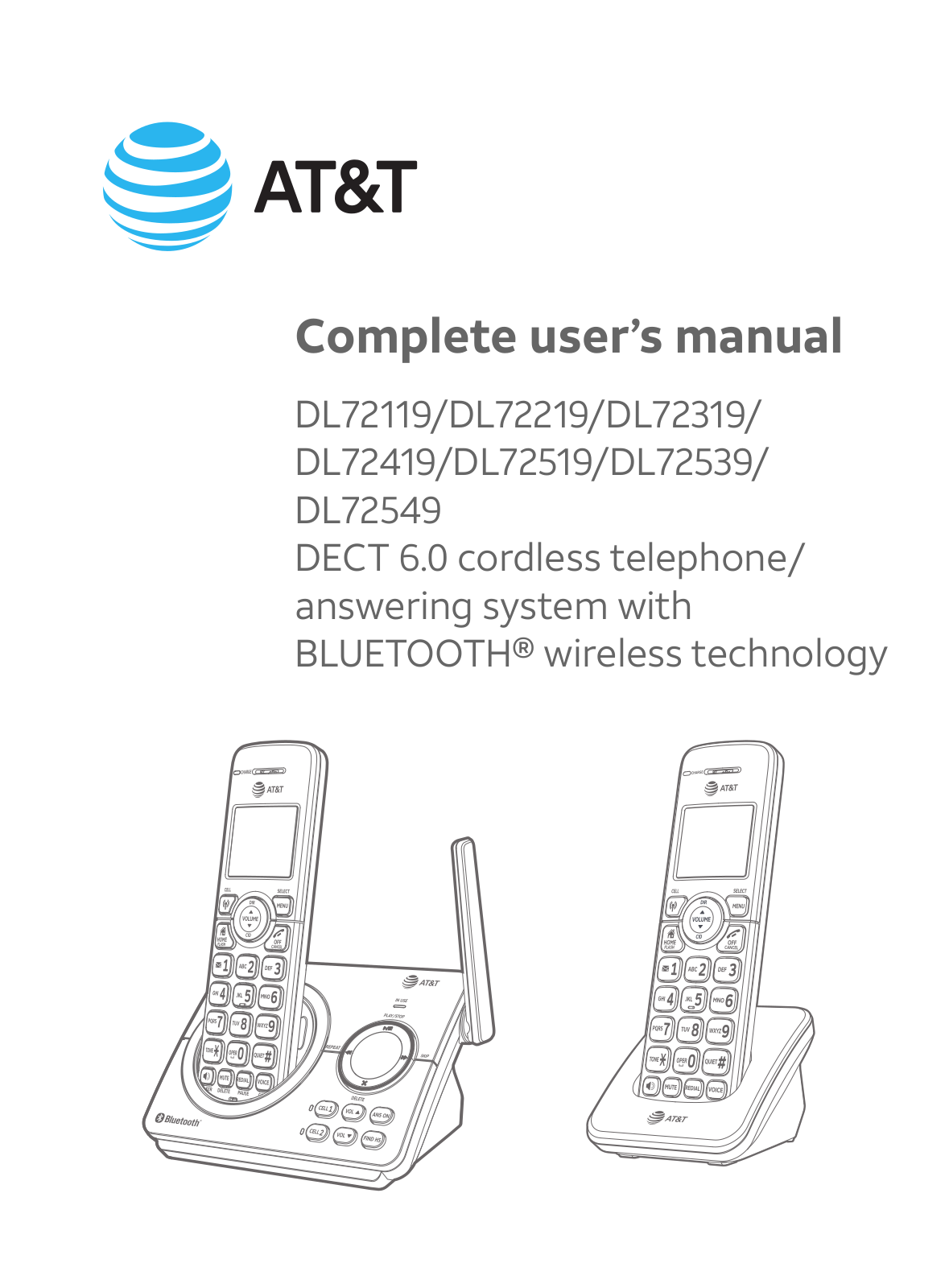 AT&T DL72119, DL72539, DL72549 User Manual