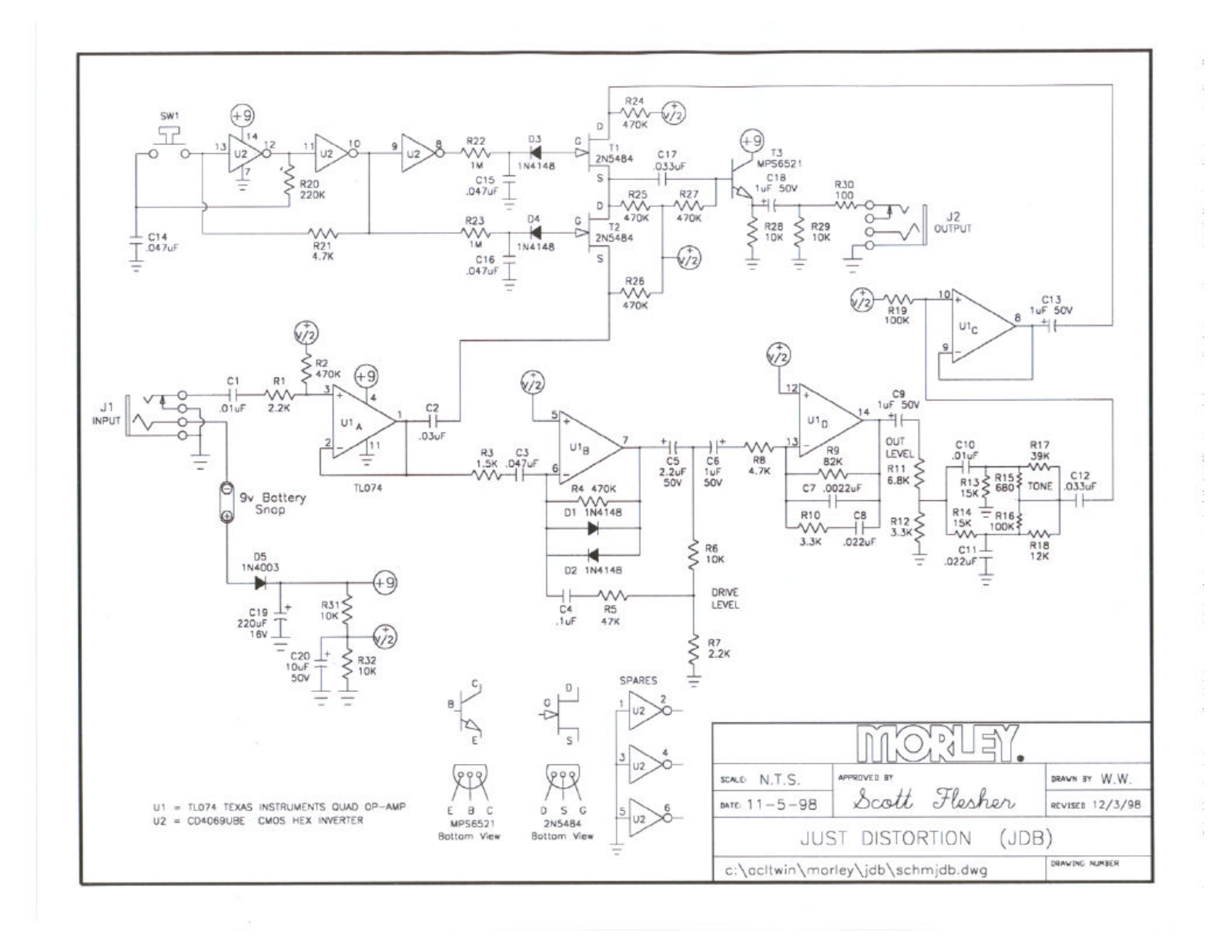 Morley Pedals JDBES User Manual