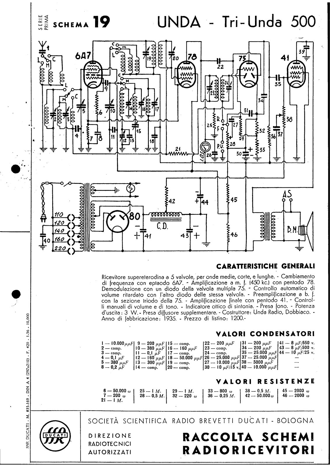 Unda Radio 500 schematic