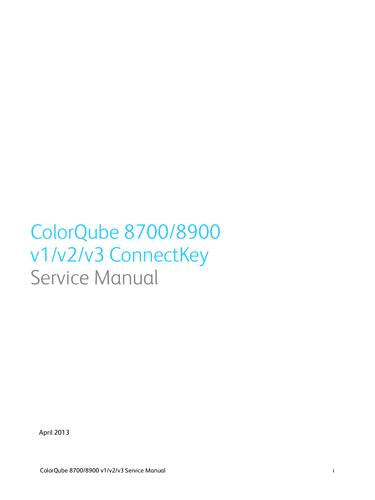 Xerox ColorQube 8700, ColorQube 8900 Service Manual