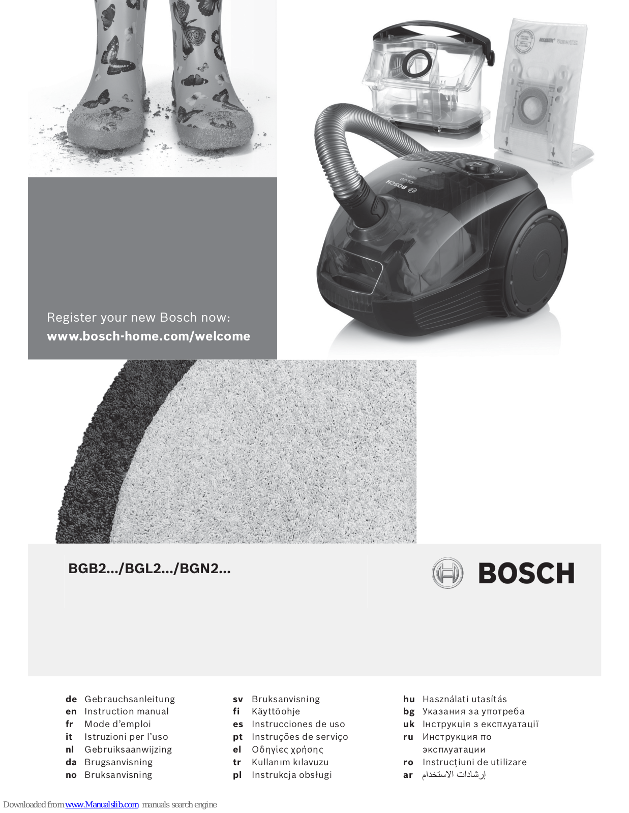 Bosch BGN2 Series, BGL2 Series Instruction Manual