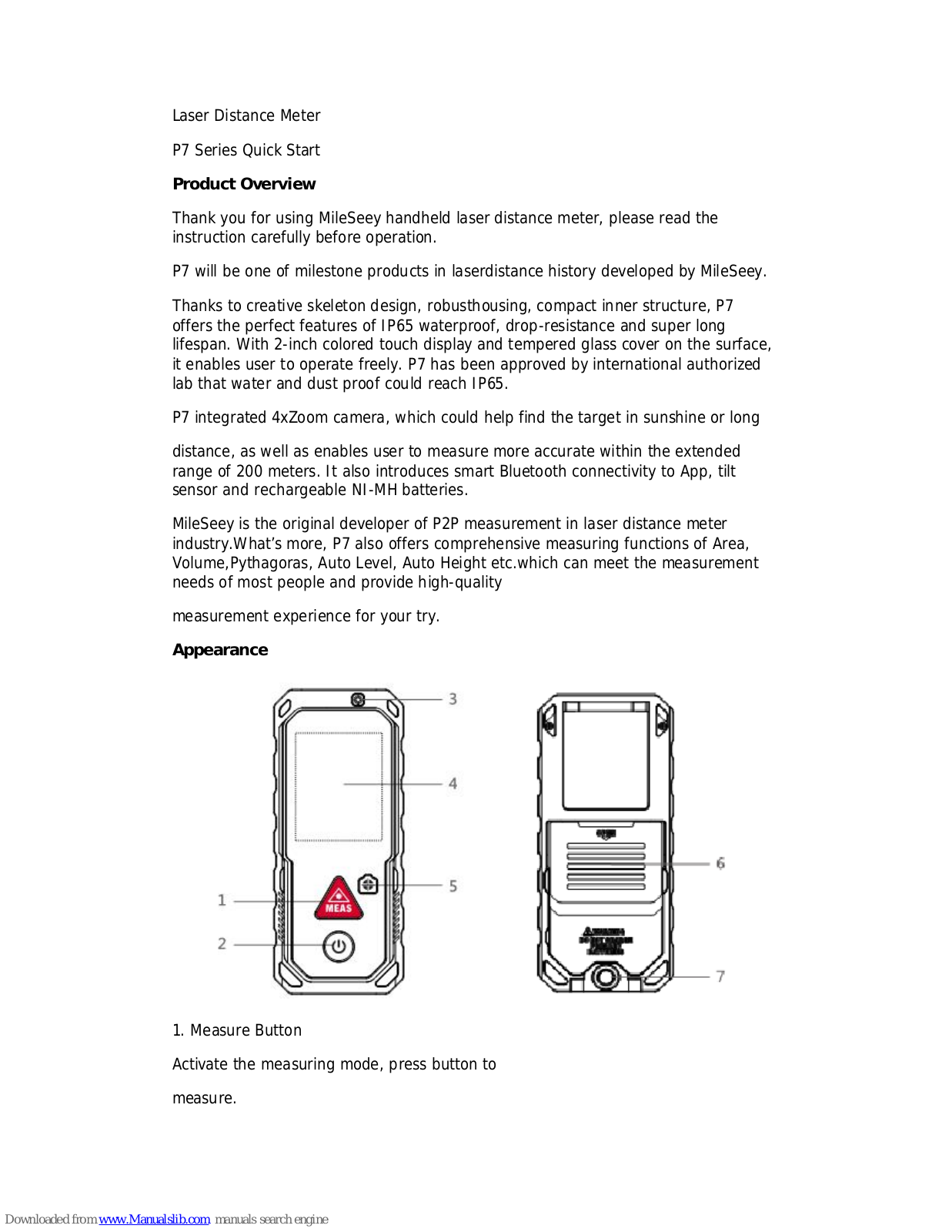 MileSeey P7 Quick Start Manual