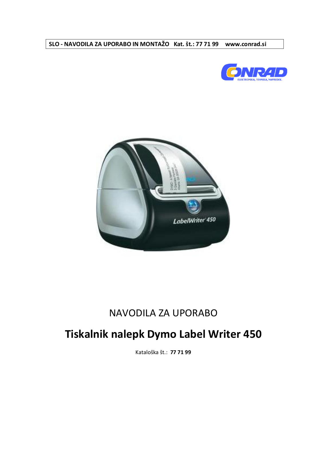 DYMO Label Writer 450 User manual