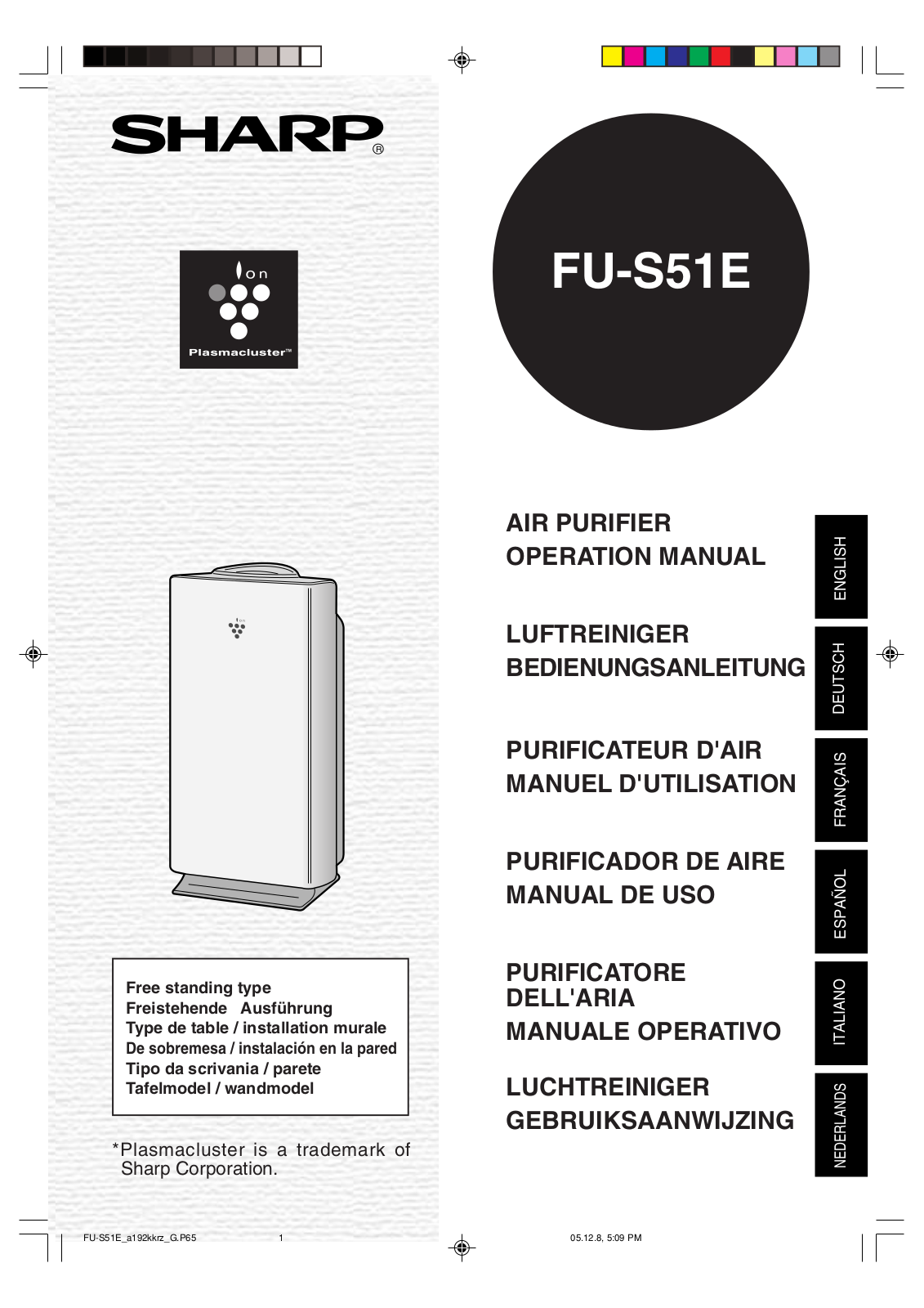 Sharp FU-S51E User Manual