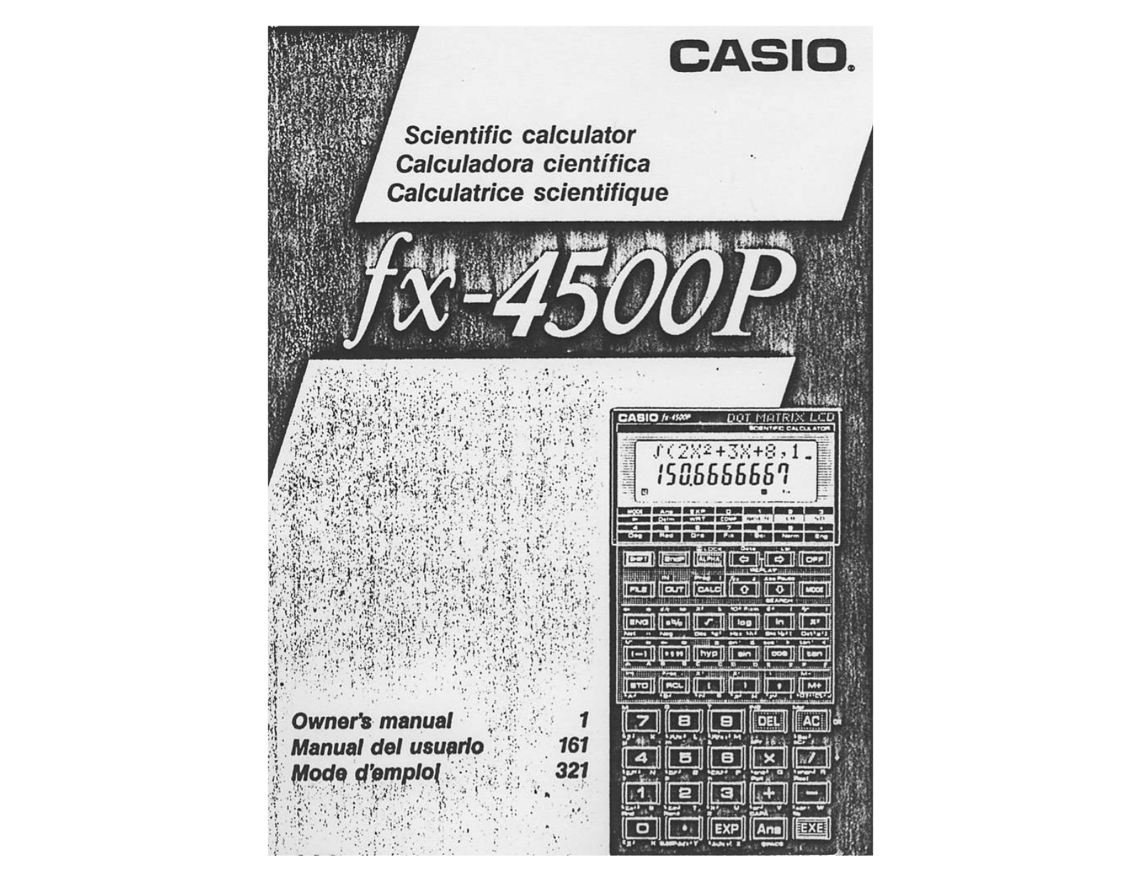 CASIO FX-4500P User Manual