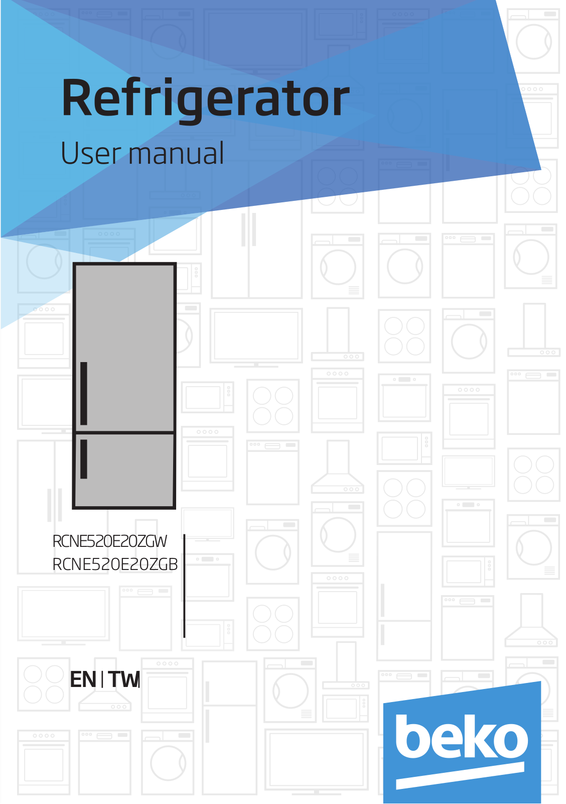 Beko RCNE520E20ZGW, RCNE520E20ZGB User manual