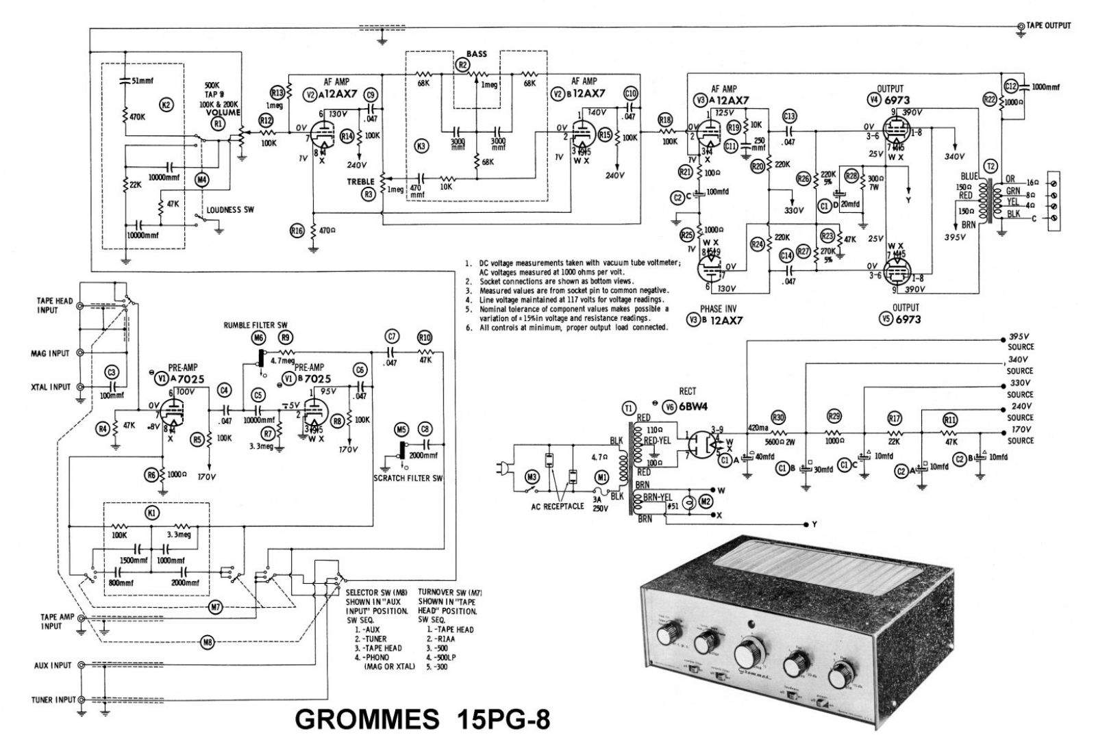 Groove Tubes 15-PG-8 Schematic